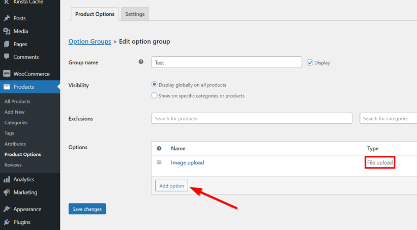 woocommerce product options add multiple product options