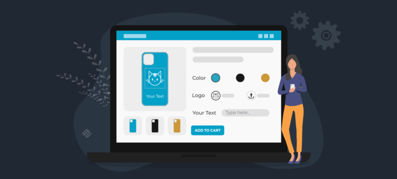 customizable products woocommerce header