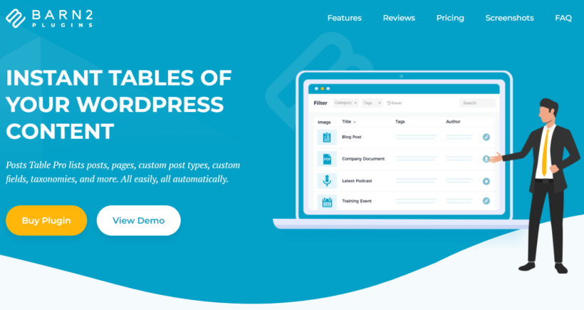 posts table pro wordpress plugin