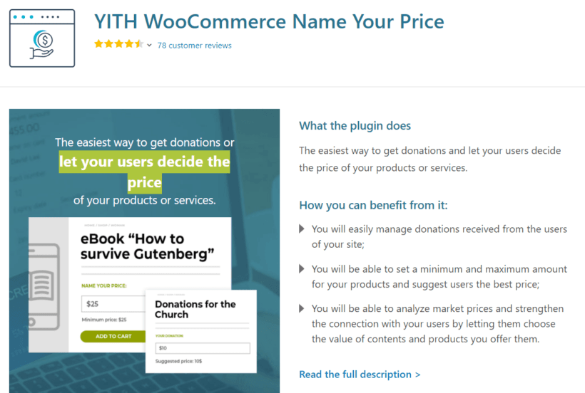 yith woocommerce name your price