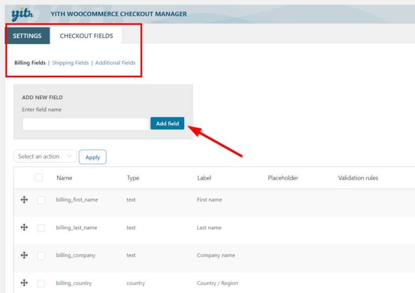 add new woocommerce checkout field