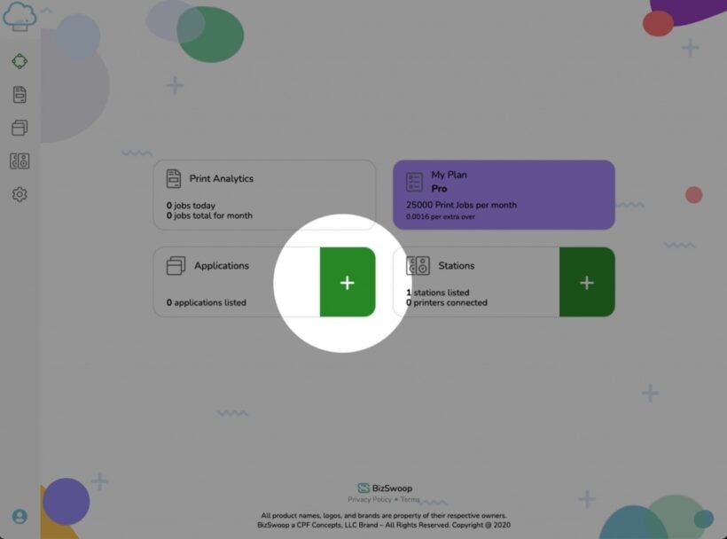 bizprint cloud applications set-up