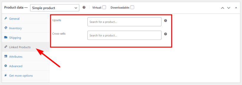 woocommerce linked products upsell cross-sell