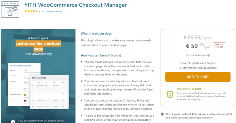 yith woocommerce checkout fields manager