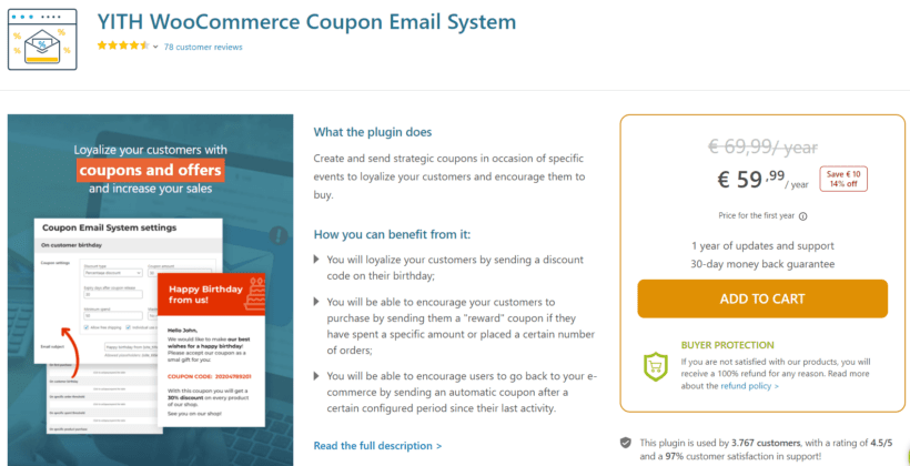 YITH WooCommerce Coupon Email System