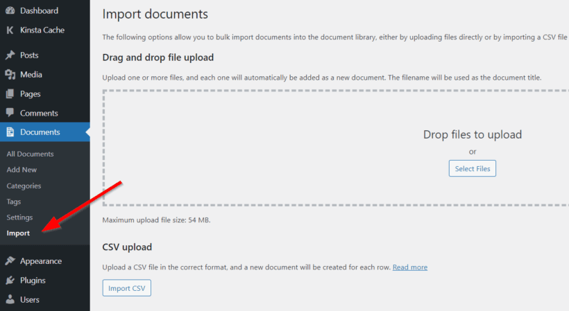 document library pro wordpress upload files