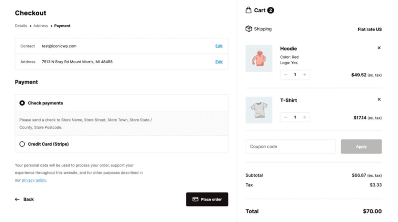 flux woocommerce shopify checkout results