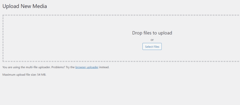 wordpress media library file uploader