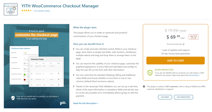 YITH WooCommerce Checkout Manager