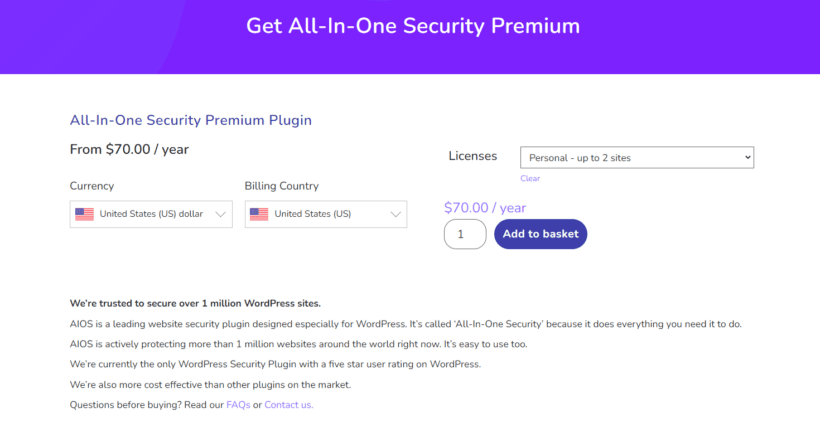 all in one security pricing