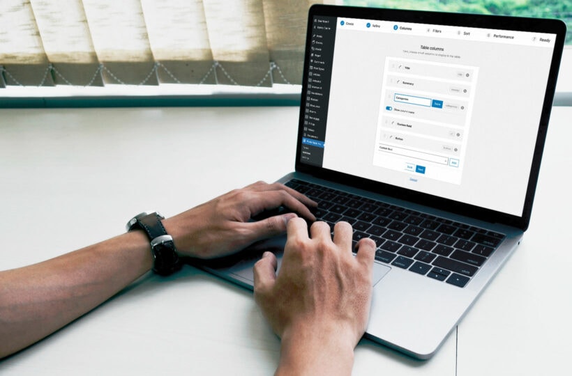 WordPress table generator plugin
