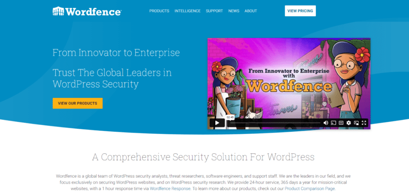 Wordfence WordPress security plugin