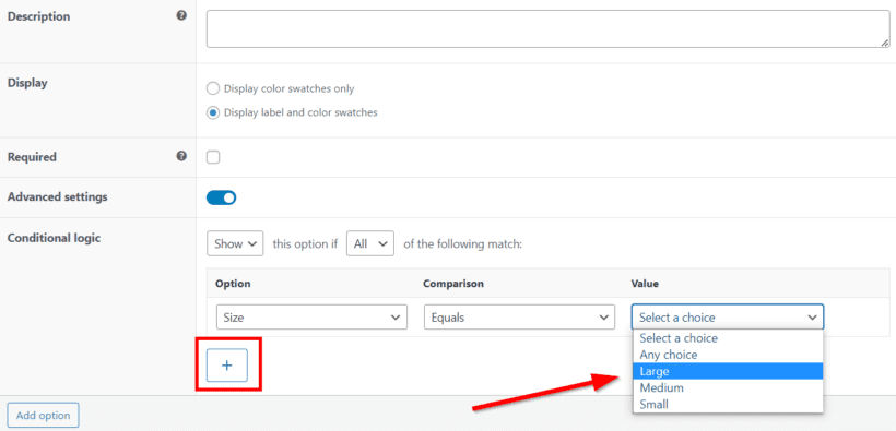 conditional logic comparison