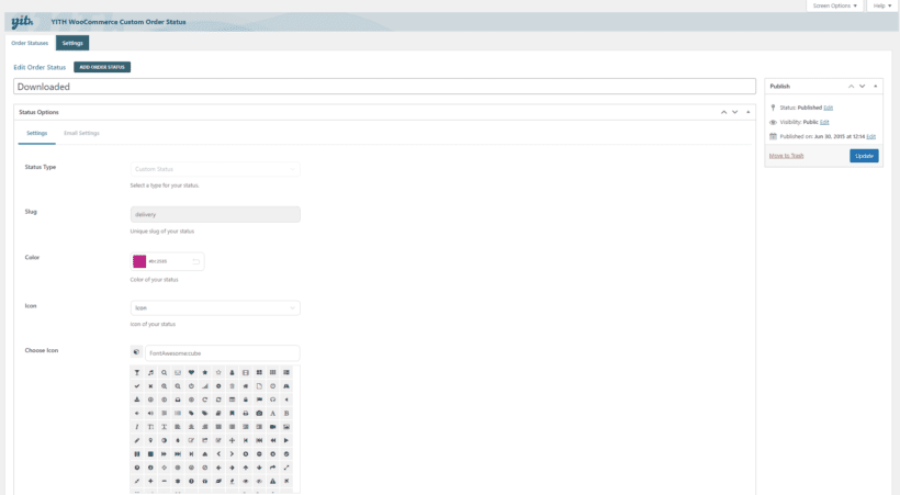 Editing WooCommerce order status