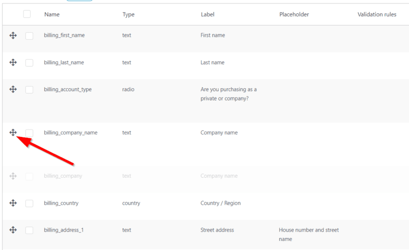 rearrange woocommerce conditional checkout fields