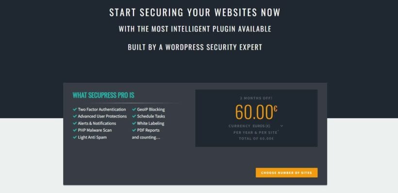 secupress pro pricing