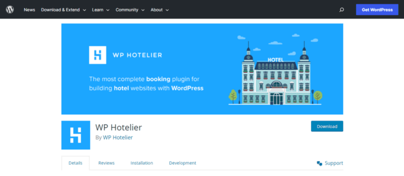 WP Hotelier booking plugin