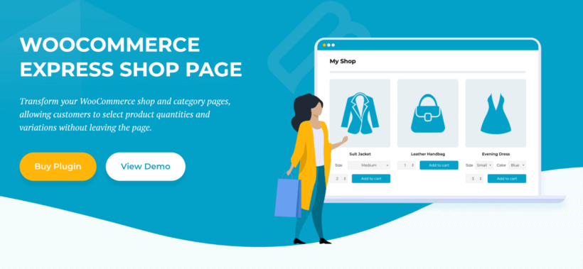 WooCommerce Express Shop Page plugin