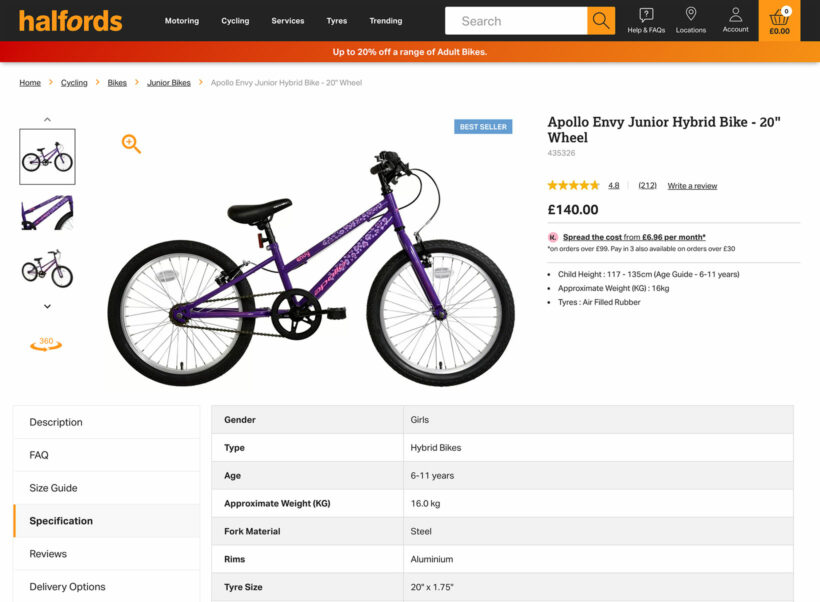 WooCommerce product specification table on product page plugin