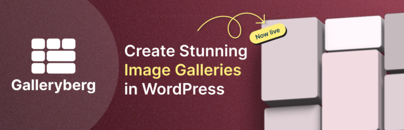Galleryberg WordPress image gallery plugin banner