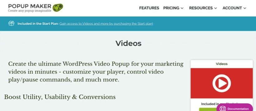 Video lightbox plugin for WordPress