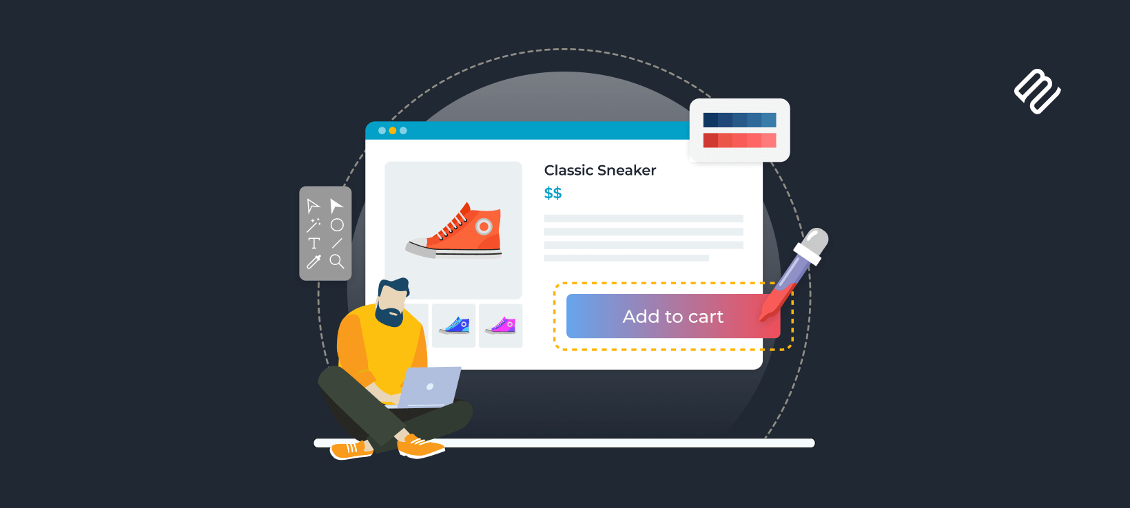 New easily change the woocommerce add to cart button color