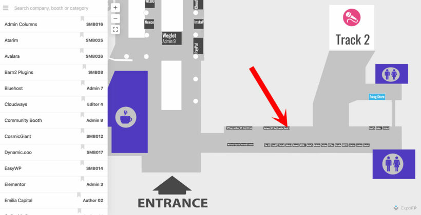 WCEU sponsorship booth locations