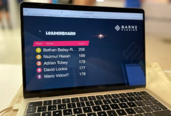 WCEU sponsor booth quiz leaderboard