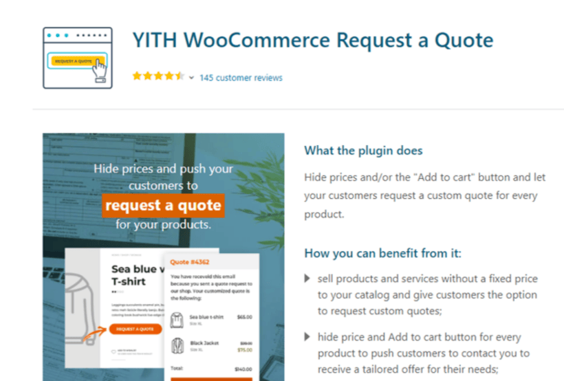 YITH WooCommerce Request a Quote