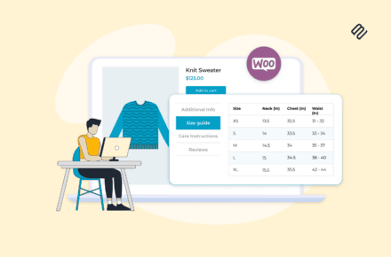 Product size chart in WooCommerce