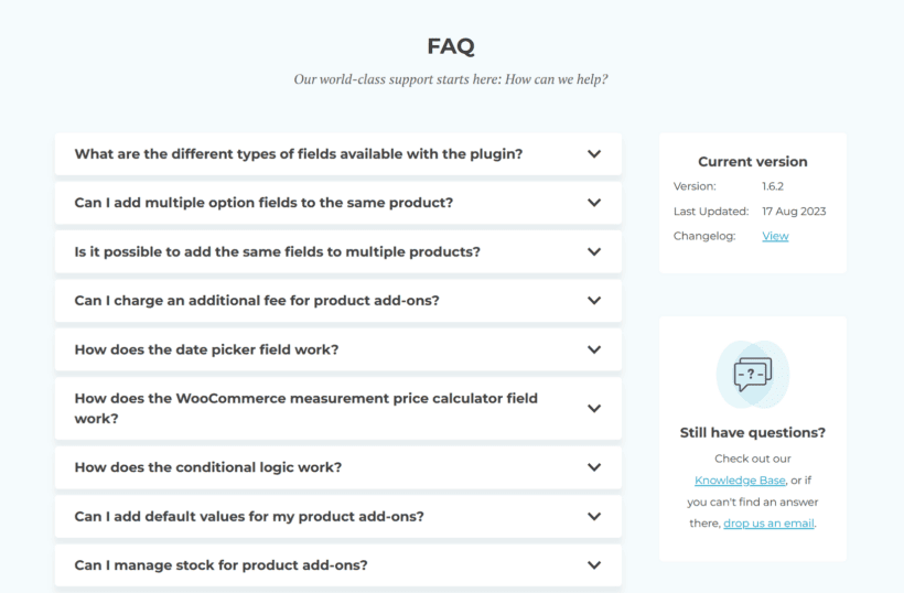 FAQ answering the commonly asked questions on Barn2 website