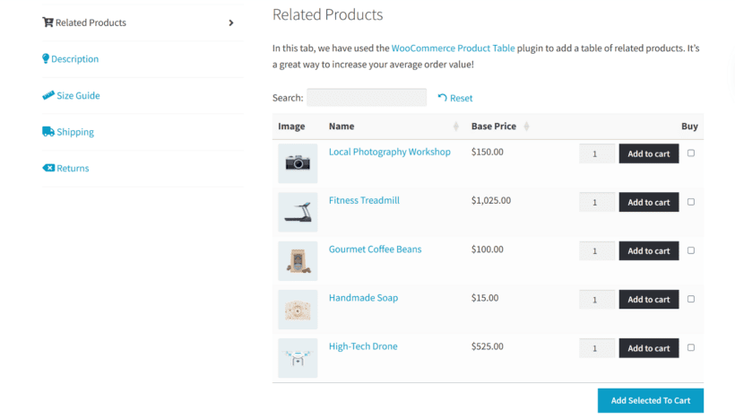 related products in custom tab using WooCommerce Product Tabs