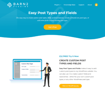 Easy Post Types sales page screenshot