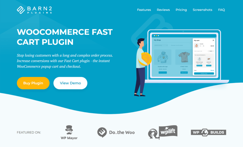 WooCommerce Fast Cart sales page screenshot