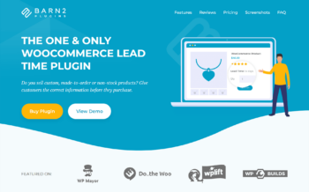WooCommerce Lead Time sales page screenshot