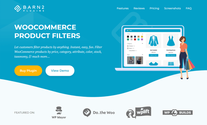 WooCommerce Product Filters sales page screenshot