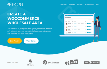 WooCommerce Wholesale Pro sales page screenshot