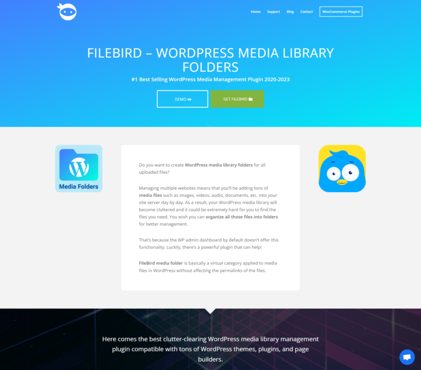 WordPress digital asset management - FileBird