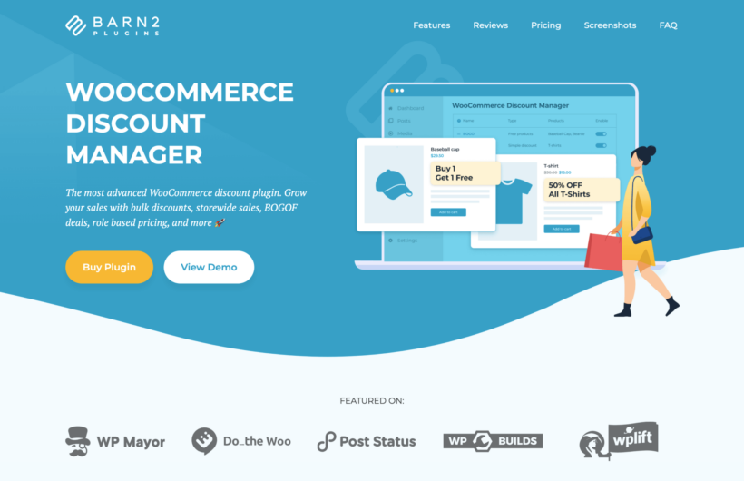 WooCommerce Discount Manager Plugin Sales Page