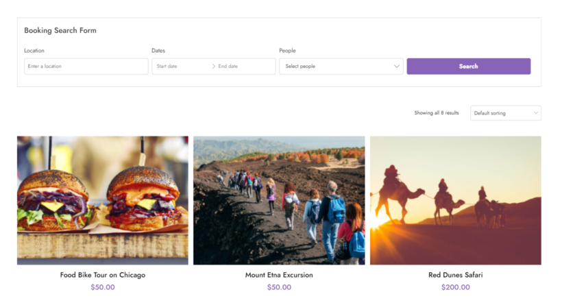 WooCommerce tour booking plugin 1