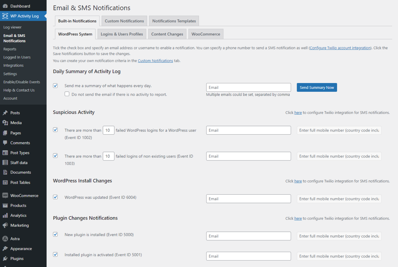 WP Activity Log review: Features, pricing, pros and cons, etc. | Barn2 ...