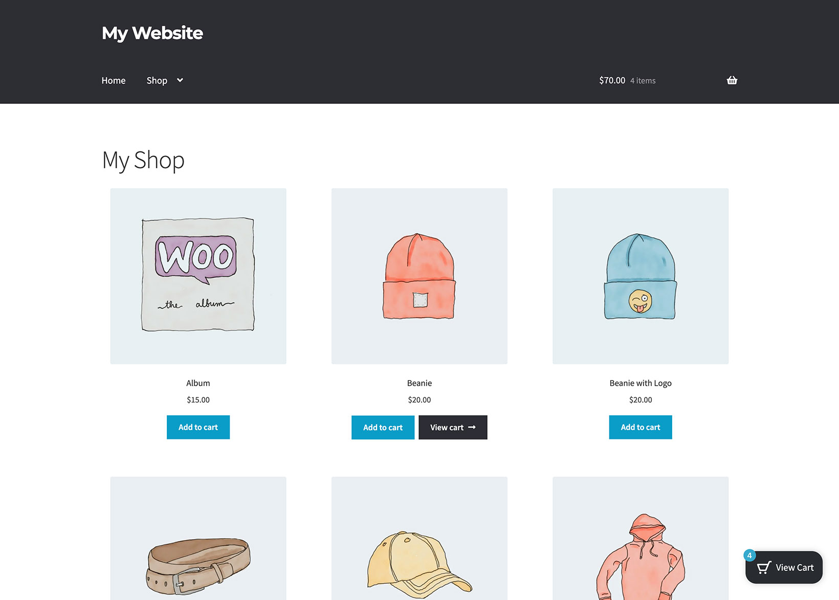 New! WooCommerce Fast Cart Shortcode and Cart Icon Text