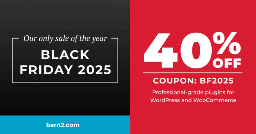 Our only sale of the year is here - Save up to 40% on plugins