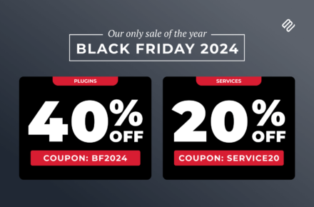 Our only sale of the year is here - Save 40% on plugins & 20% on services!