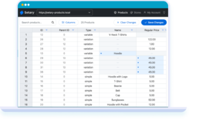 Setary WooCommerce bulk editor
