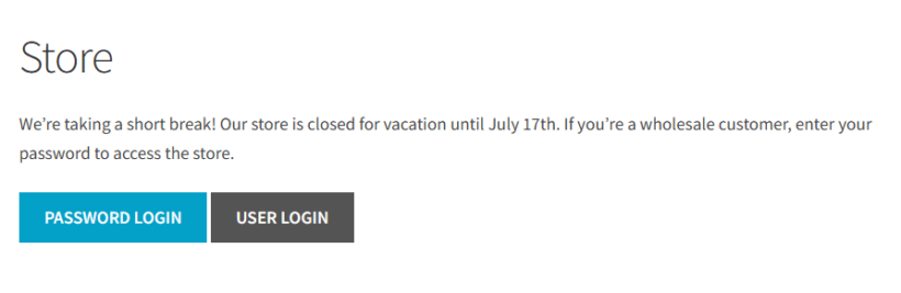 Vacation message