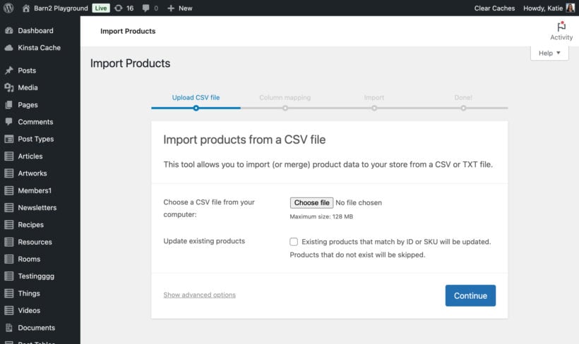 How to import from CSV to WooCommerce