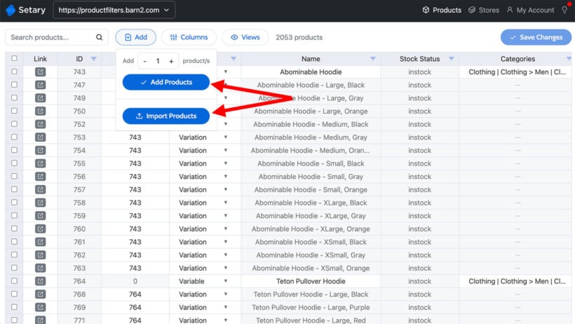 Setary Add and Import CSV Products to WooCommerce