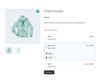 WooCommerce volume bundles screenshot