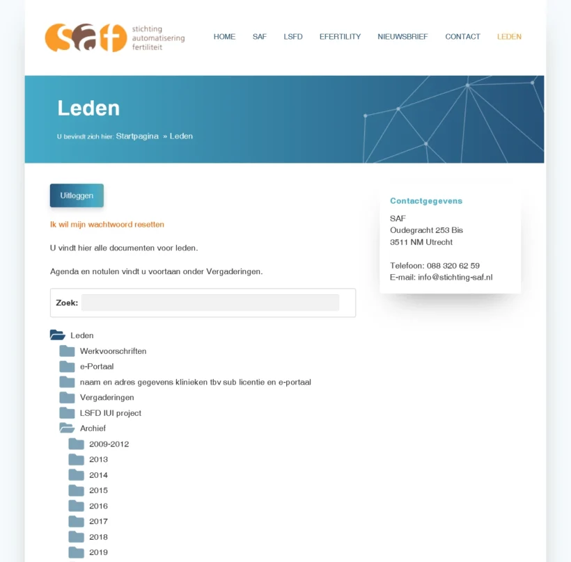 Protected document library for healthcare site